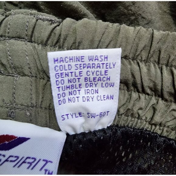 Pro Spirit Shorts Mens Size L Large Solid All Green Cargo Outdoor Nylon Active - Picture 3 of 5